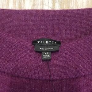 Talbots Purple Cowl Neck Sweater